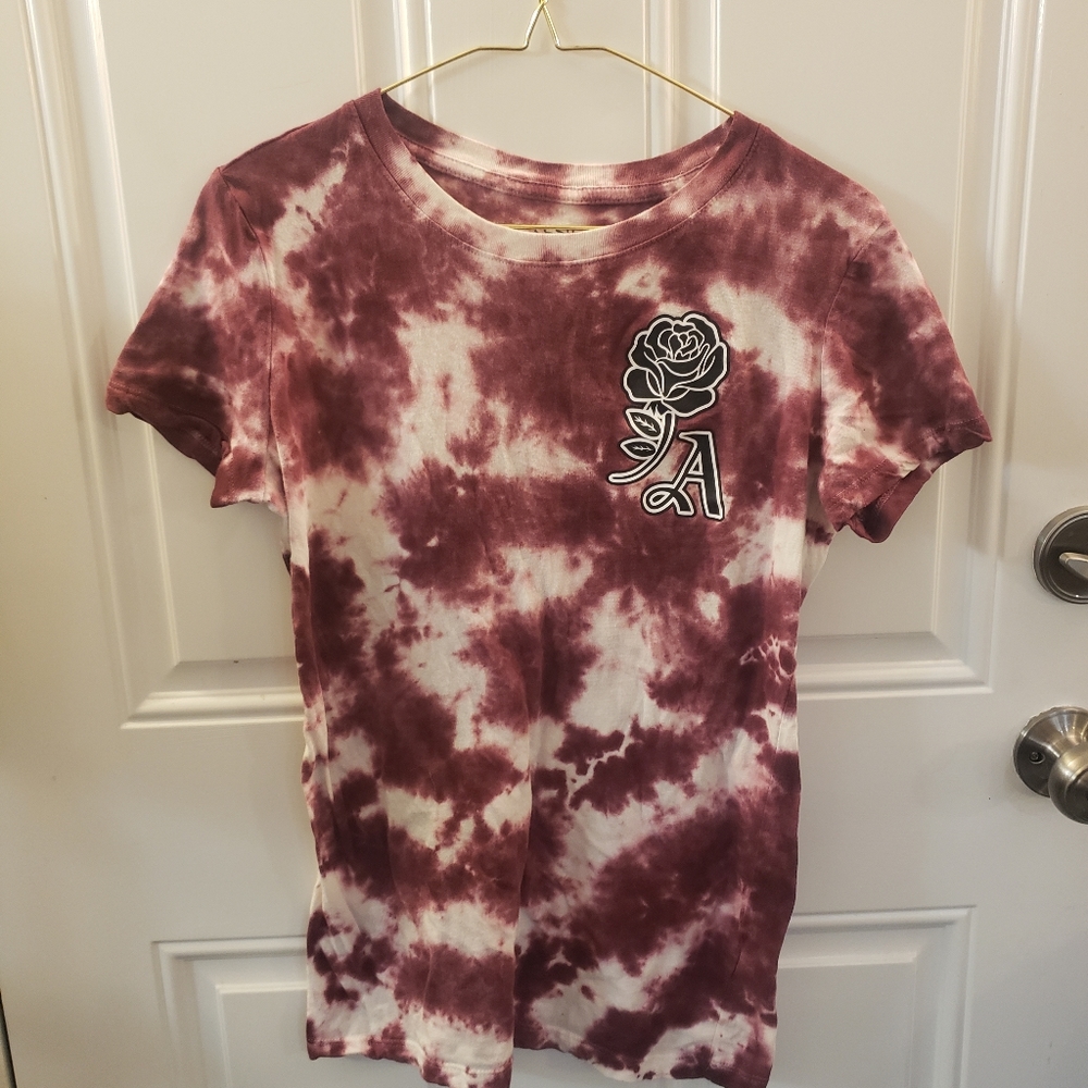 Aeropostale tshirt maroon tie-dye